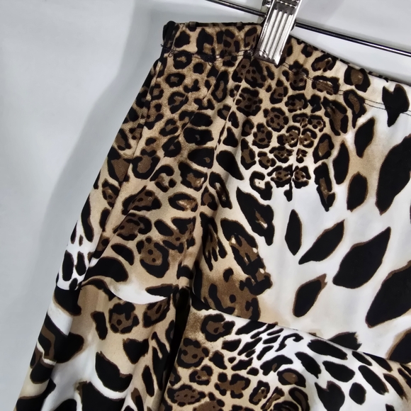 Nashi Orignal Chic Animal Print A-Line Skirt - Picture 3 of 11